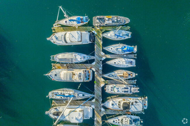 Central Des Moines has a huge sailing community with hundreds of boats docked in the marina.