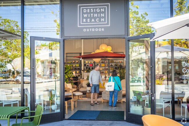Design Within Reach is an outdoor furnishing store with many designer pieces on Fourth St.