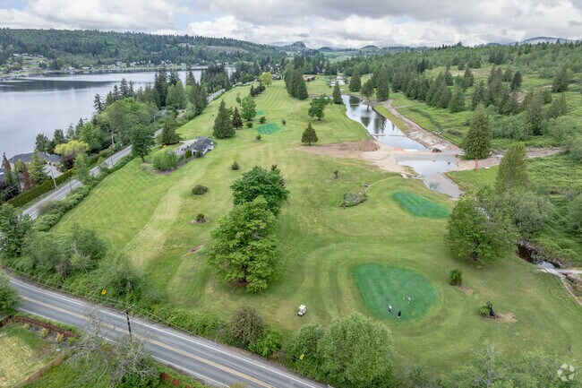 Play a round of golf with friends at Overlook Golf Course in Big Lake.