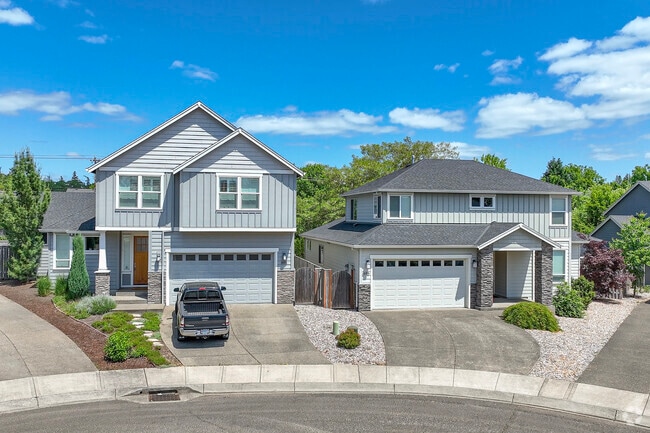 Newly built Traditional homes with Craftsman facades in  Triple Creek, Beaverton.