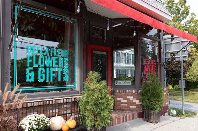 Bella Fleur and Remedies Wine share a storefront, making shopping easy and fun.