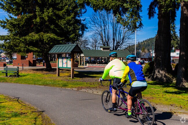 The Foothills Trail runs through downtown Orting.