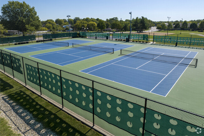 The Cove Tennis Courts in Chapel Ridge provide a well-maintained venue for tennis practice.