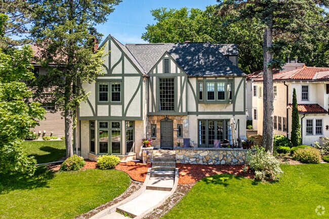 Stately homes with large lush lawns are prevalent in Cedar Isles Dean.