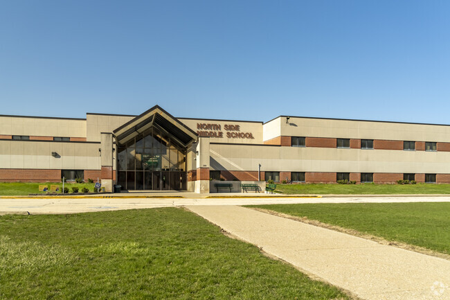 North Side Middle School features a well-maintained playground for students to enjoy.