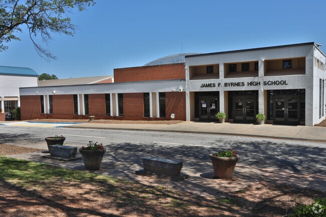 Front view of James F. Byrnes High School