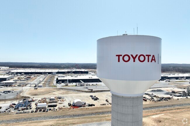 Liberty, NC is booming with the addition of the Toyota Battery Plant.