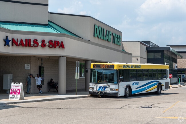 St. Peter's residents can grab a ride on the bus near the shopping center.