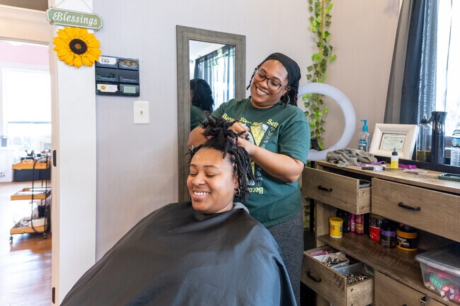 You can get your hair done at Rich Rootz Natural Hair Care Salon in Winston-Salem.