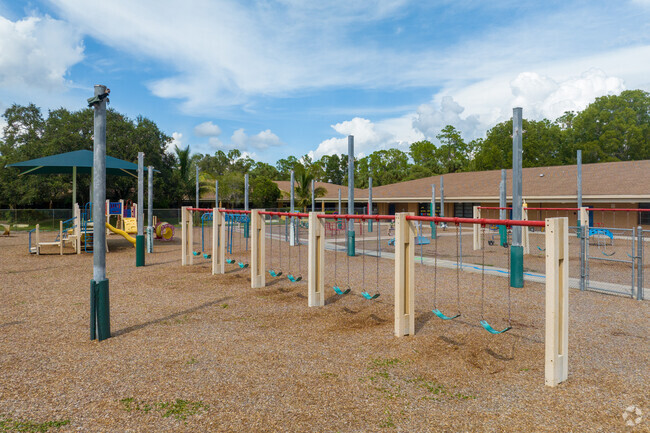 Lely Elementary School in Naples has designated pick-up and drop-off areas.