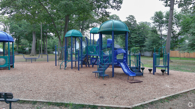 Viola L. Sickles School offers a large playground for students to play on.