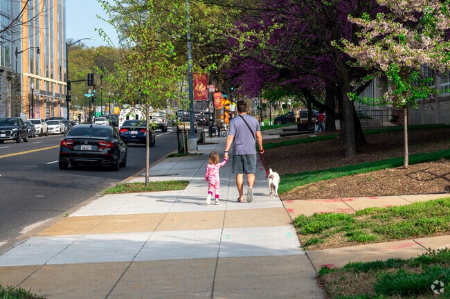 South Dakota Ave. have wide sidewalks for leisurely family strolls.