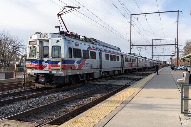 You can take a SEPTA Train to Philadelphia at one of the 4 stations near Levittown.