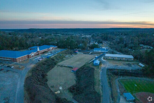 Cordova High School overlooks beautiful sunsets.