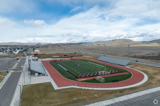 Cedar Valley High School is located in the Eagle Mountain neighborhood.