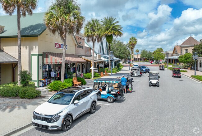 Brownwood Paddock Square is always busy day or night with Village of Fernandina folks.