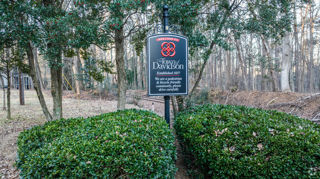 The population of Davidson is just under 15,000.