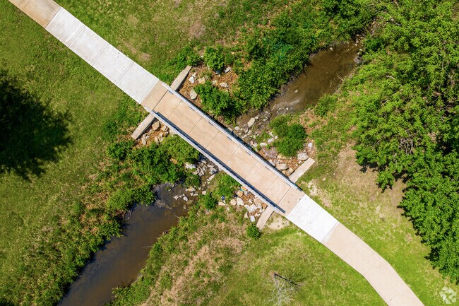 A small creek runs through New Day.