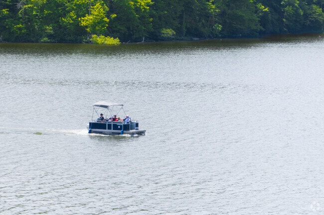 Go boating on the lake at Eagle Creek Park.