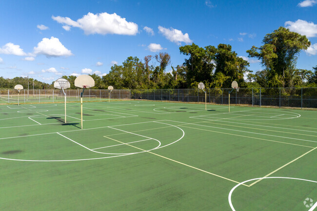 Laurel Nokomis School in East Venice has several outdoor basketball courts for students to use.