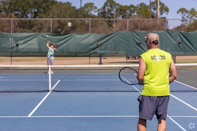 Airview Terrace tennis fans can hit the courts at the Alexandria Tennis Complex.