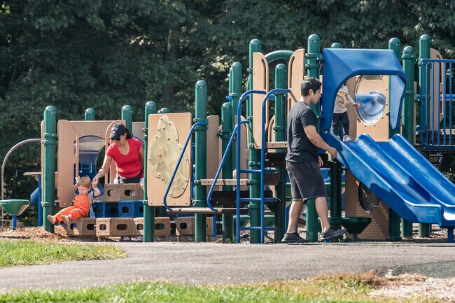 Kids have fun in the playground at Northwest Park in Robertson.