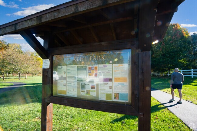 Take a walk at the Ron Kehl Park to burn off those calories.
