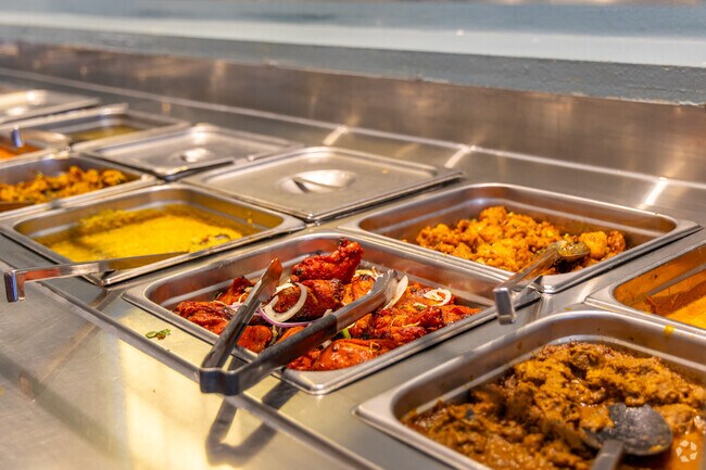 Swagat Indian Cuisine in Sauk Creek features classic Indian dishes like Chicken 65.