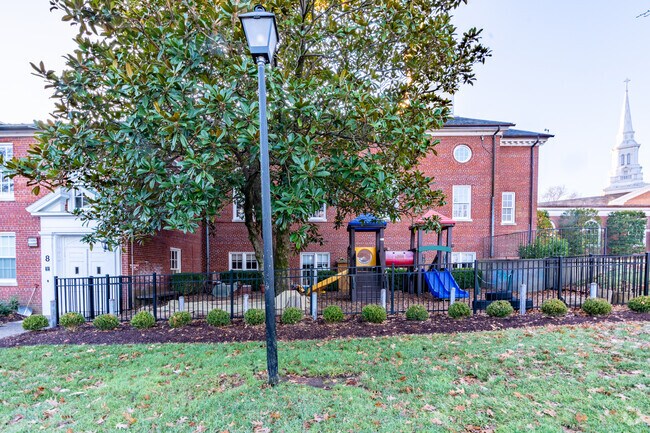 There are two playgrounds on the Second Presbyterian School campus.