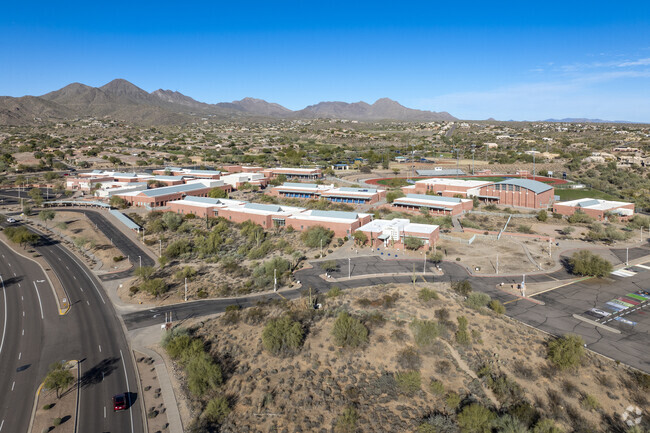Fountain Hills High School is centrally located in Fountain Hills.