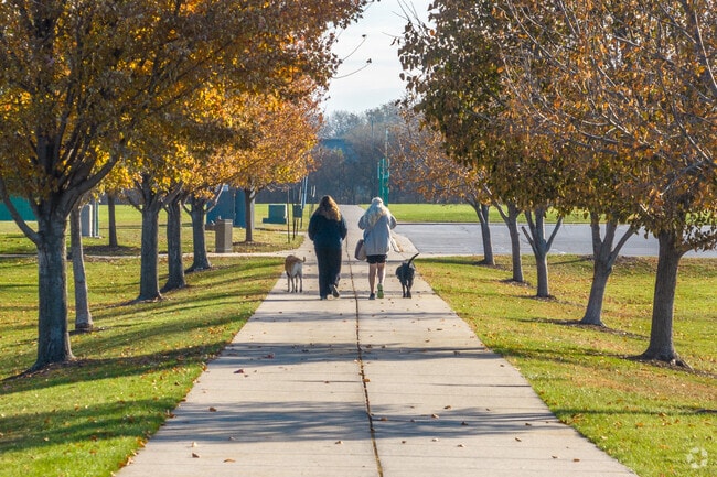 Residents can stroll many trails, like this one inside the Council Bluffs Recreation Complex.