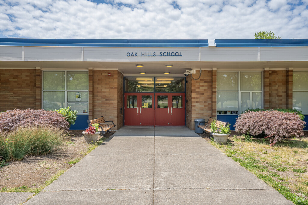 Oak Hills Elementary School is a significant factor in attracting families to the area.