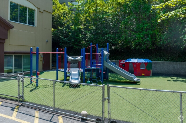 Kids can play on the playground at Class Academy on NW Wardway in Portland.