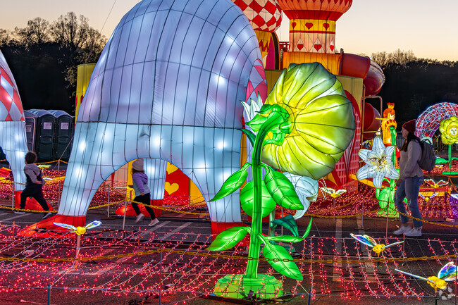 The LuminoCity Festival is held every November and December in the evenings.