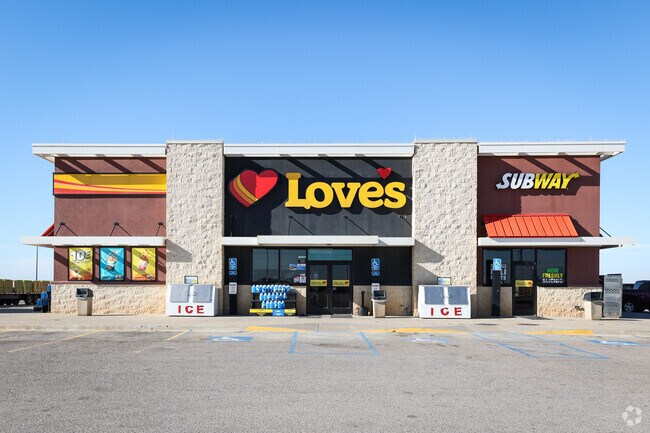 Loves Country Store and Subway are popular stops in Union City.