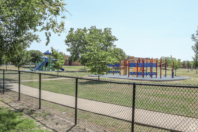 Kids have tons of playground space to run and play at Cooper Elementary.