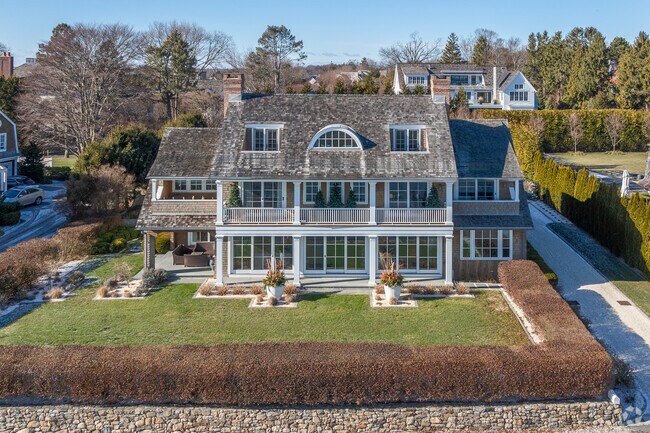 For a colonial estate with water views in Compo, prices range from $2 million to $8 million.