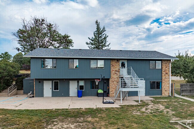 Hillside School in Niwot Colorado on a summer afternoon.