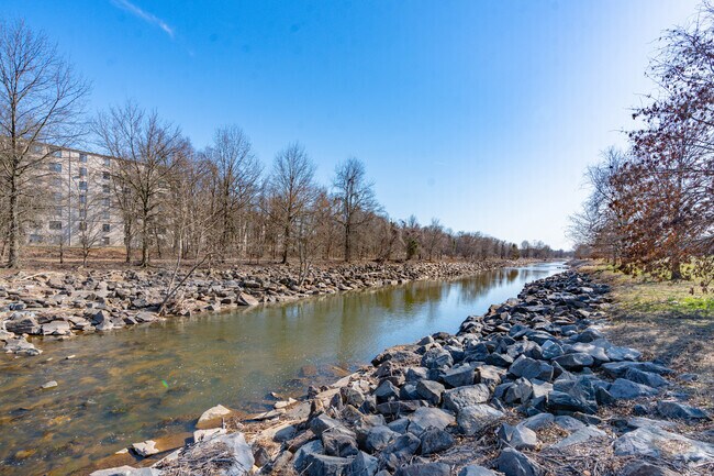 The Northeast Branch of the Anacostia River is a scenic sight in East Riverdale.
