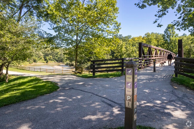 Willoughby’s Chagrin River Park offers many trails for short or long walks by the river.