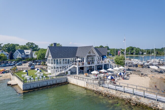 Noroton Yacht Club in Darien offers private beaches and direct boat access to the ocean.