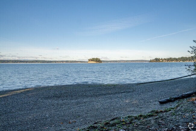 Cutts Island State Park can be visible from Kopachuck State Park and is only accessed by boat.