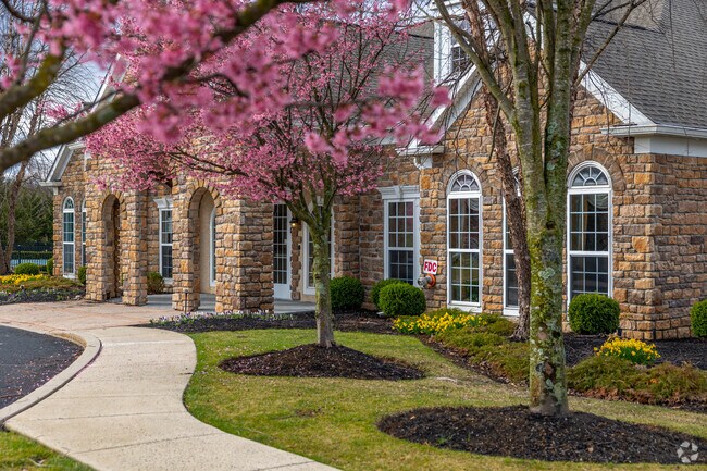 Coldwater Crossing Apartments clubhouse features a ballroom and a pool for residents.