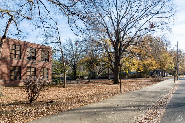Sidewalks make getting to school at Avon Lenox School in Memphis a breeze.