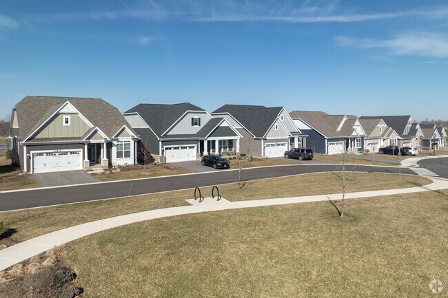 Kildeer includes residential areas with newly built homes.