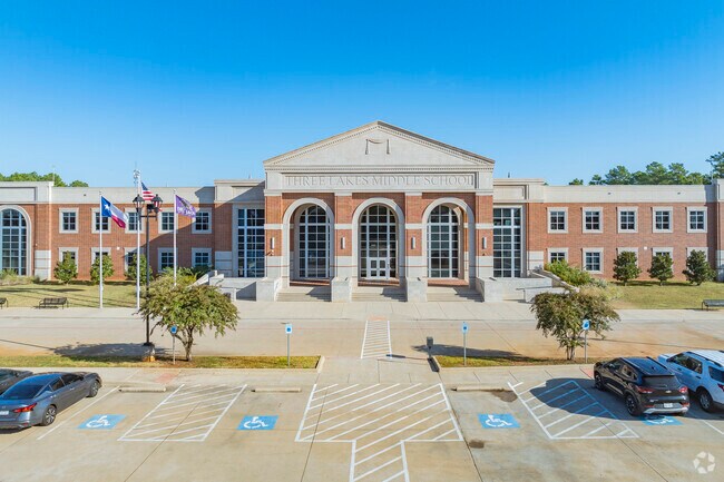 Three Lakes Middle School is nearby The Villages neighborhood and provides a good education.