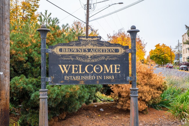 Brownes Addition sits only a few minutes away from downtown Spokane.