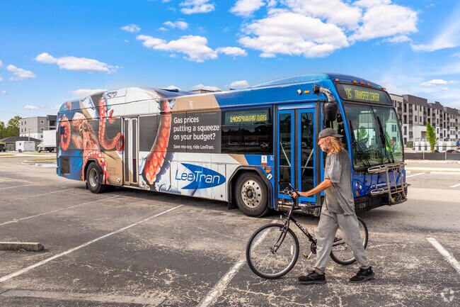 While Cape Coral is largely car dependent, LeeTran services Diplomat at Merchant's Crossing.