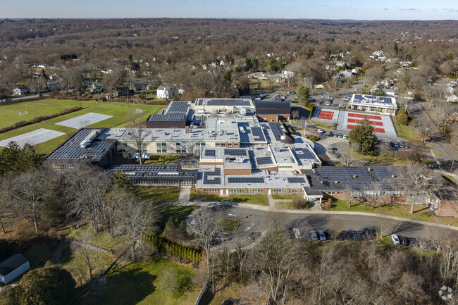 Fairfield Woods Middle School at 1115 Fairfield Woods Road in Fairfield, CT.