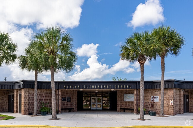 Avalon Elementary in Naples welcomes students through a central main entrance.